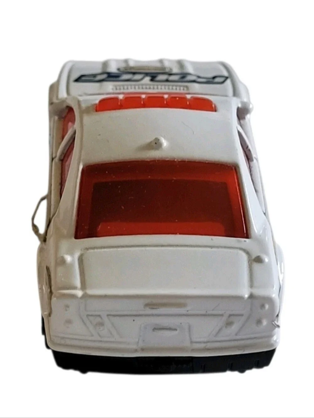 2004 Matchbox Burger King Promo #2 Police Car White W/Red Tint Die-Cast 1:64 Toy